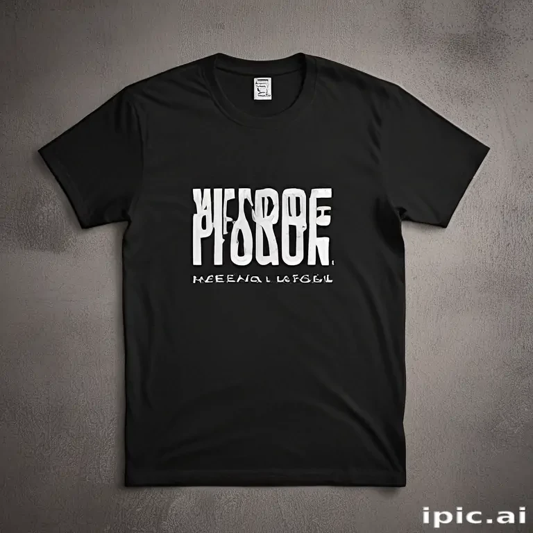 black tee shirt mockup