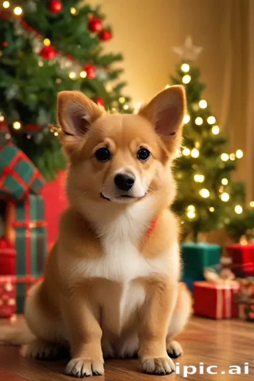 christmas wallpaper dog