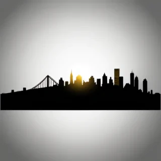 city silhouette png
