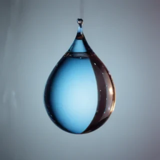 transparent water drop