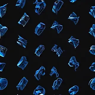 black background with blue