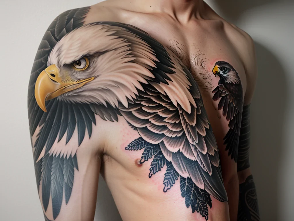 eagle tattoos on arm