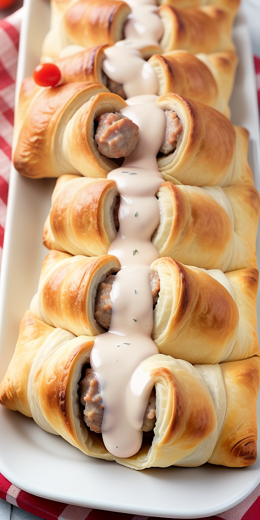 sausage crescent rolls cream cheese