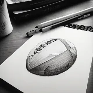 football drawing