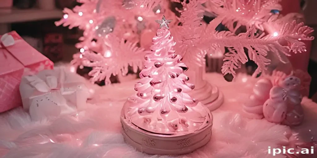pink christmas aesthetic