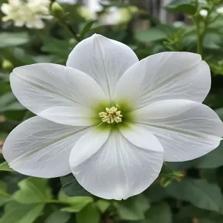 transparent white flower