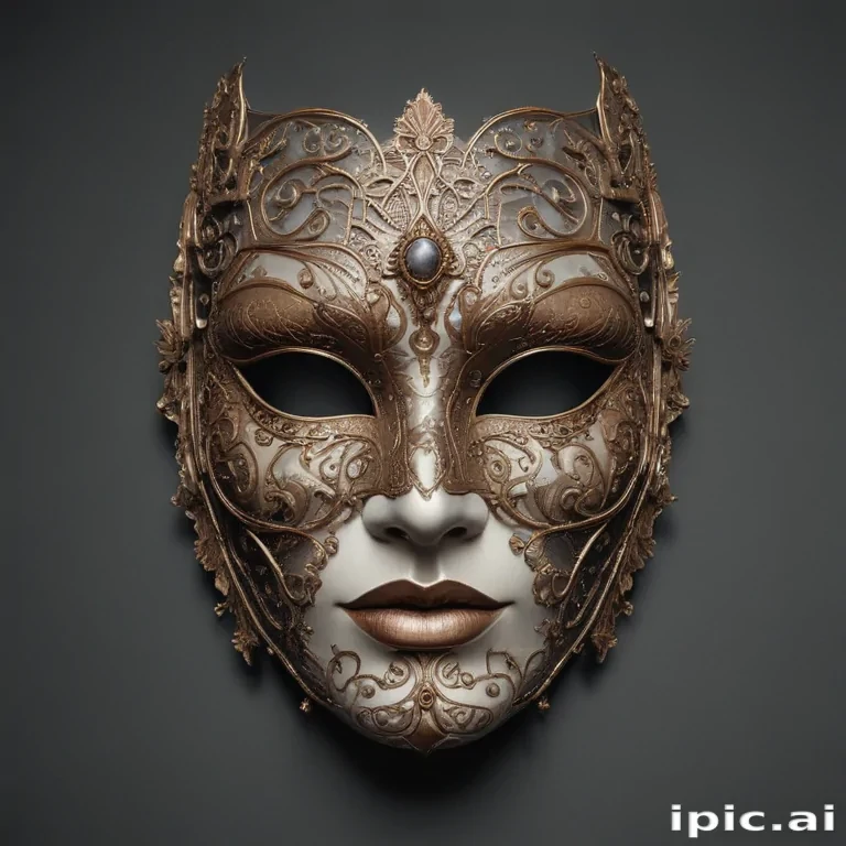 drawing of a mask