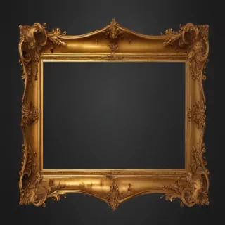 gold frame png transparent