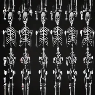 skeleton background