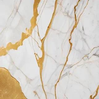 white and gold marble background