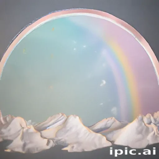 pastel coloured rainbow