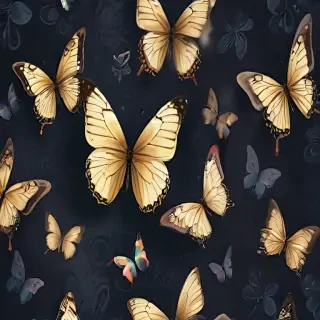 background with butterflies