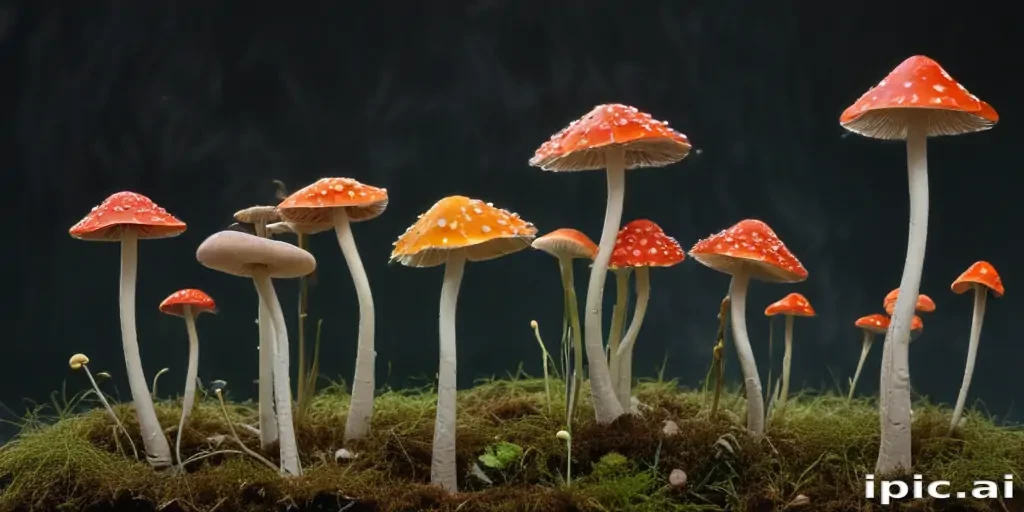 thin stemmed mushroom