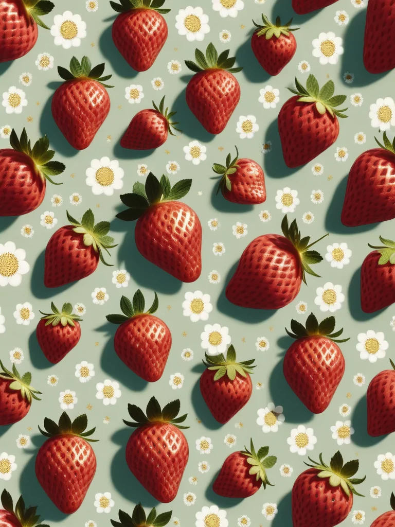 strawberry wallpaper desktop