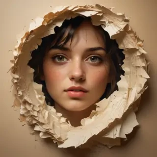 torn paper transparent
