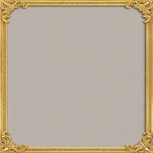 transparent background gold border