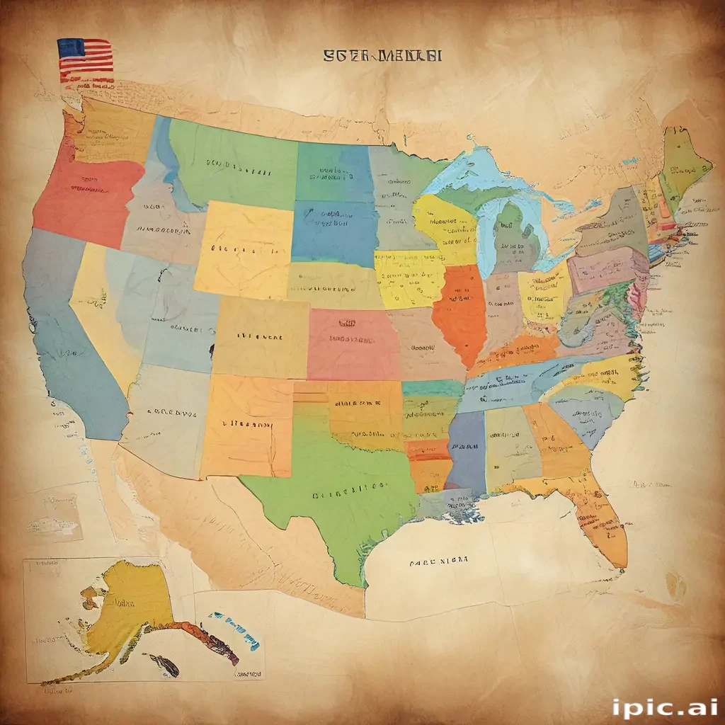 map of usa states