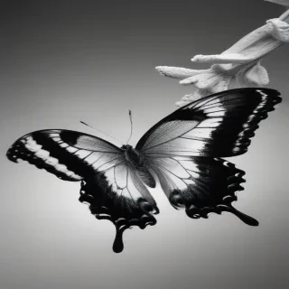 butterfly png black and white