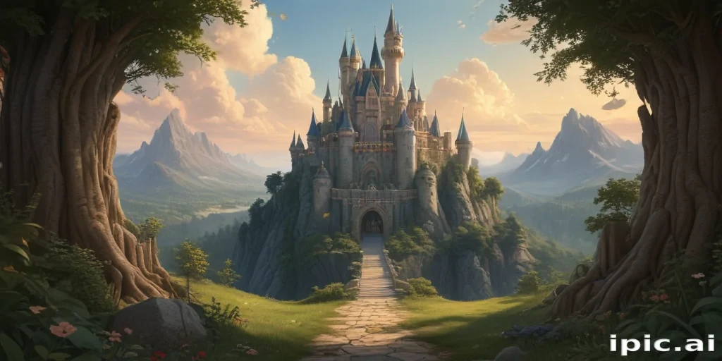 cartoon of castle