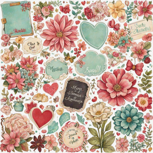 scrapbook stickers png