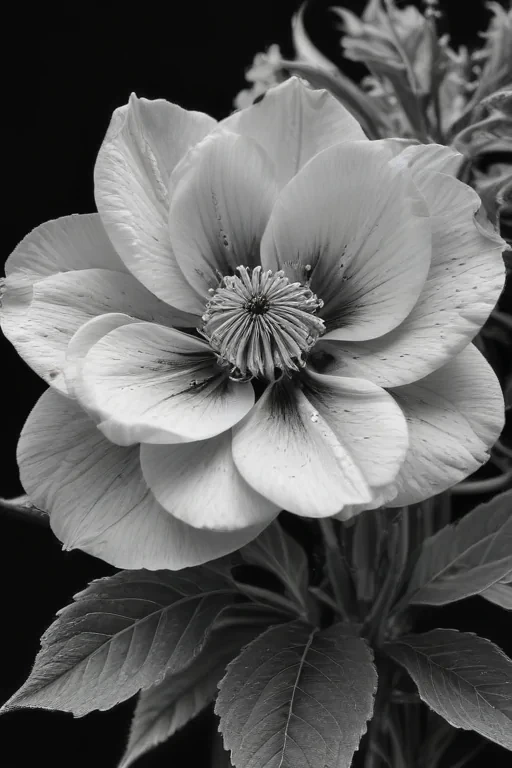flower line work