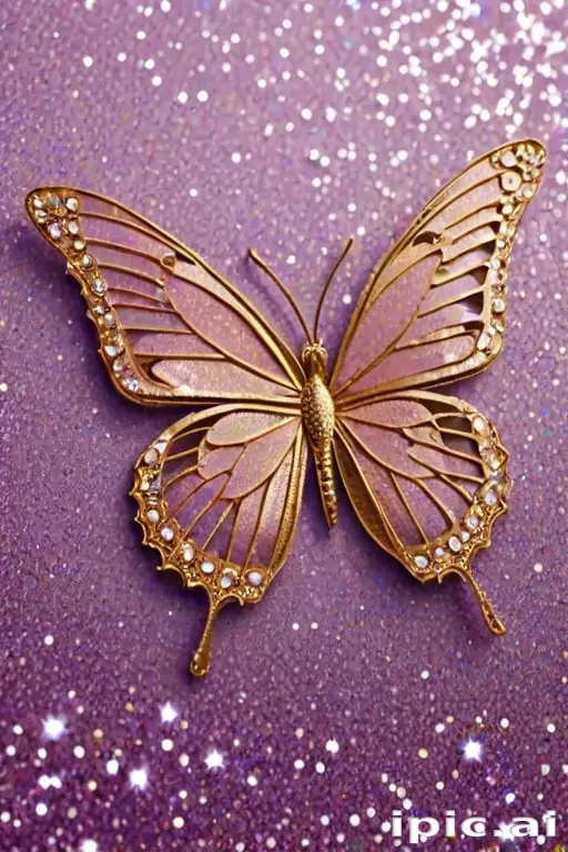 glitter butterfly wallpaper