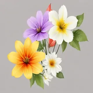 clipart flowers transparent background