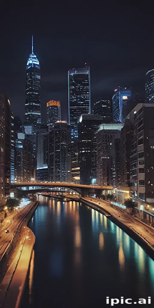 city lights background