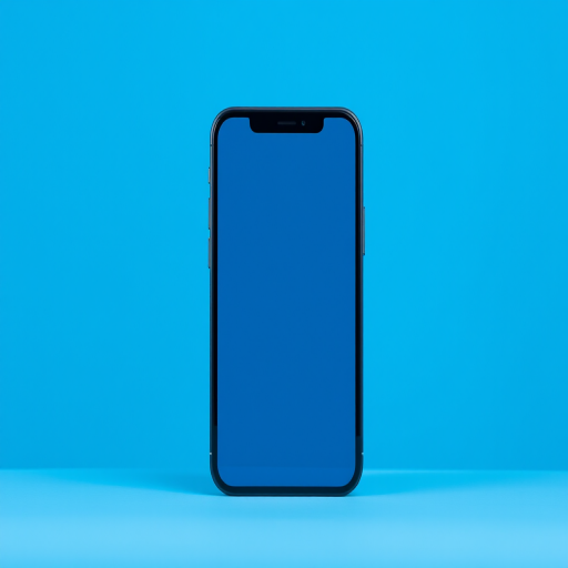 blue background iphone