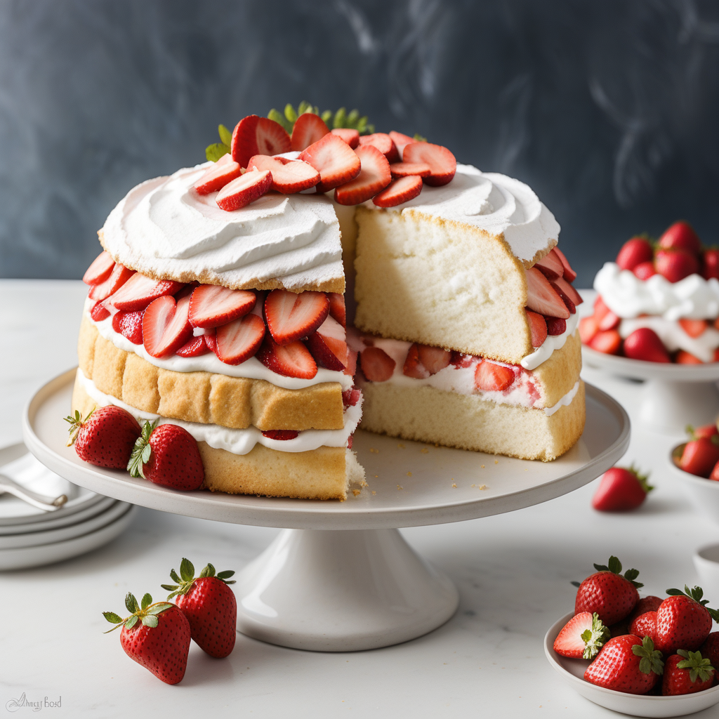 angel food cake strawberry shortcake