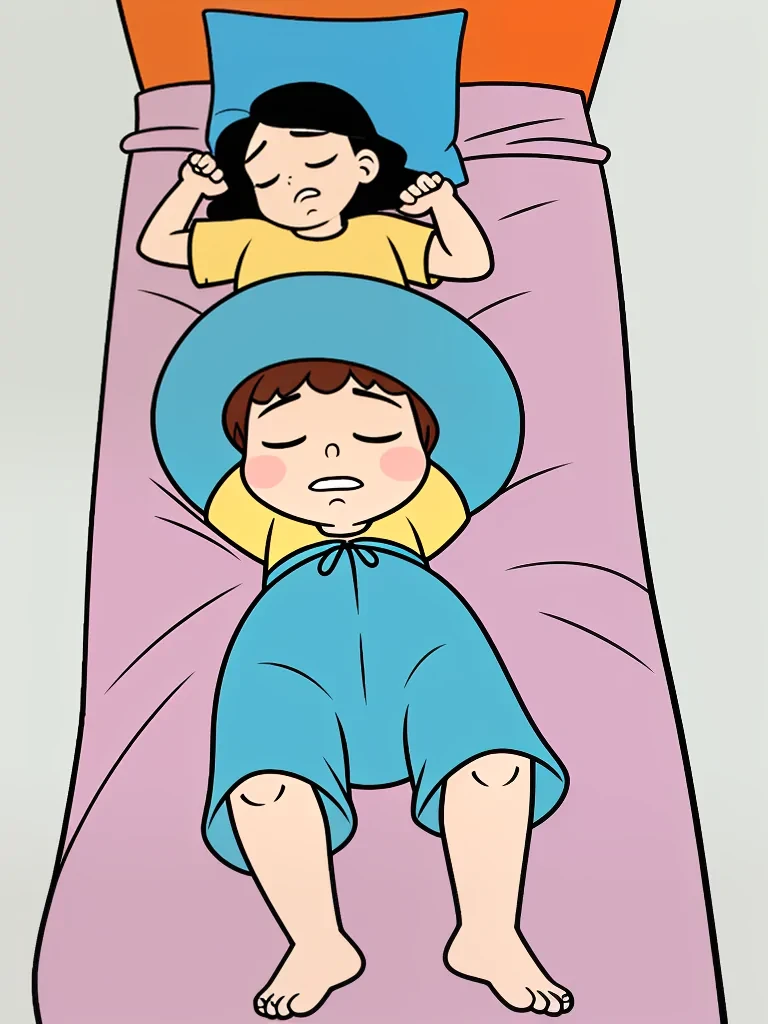 sleeping in cartoons