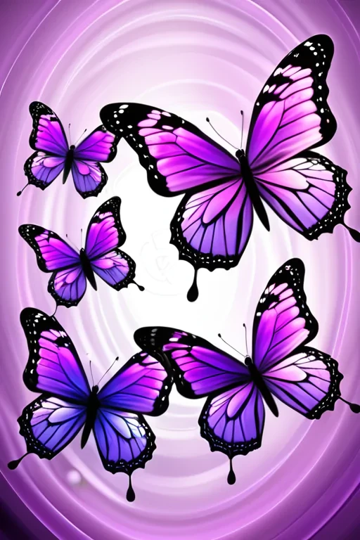purple butterflies png