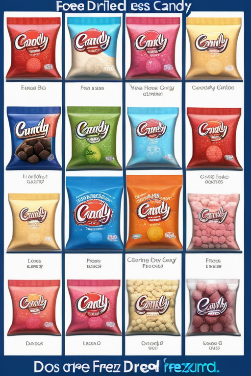 does freeze dried candy have less calories