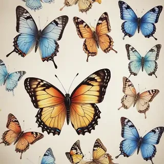 pictures of butterflies to draw