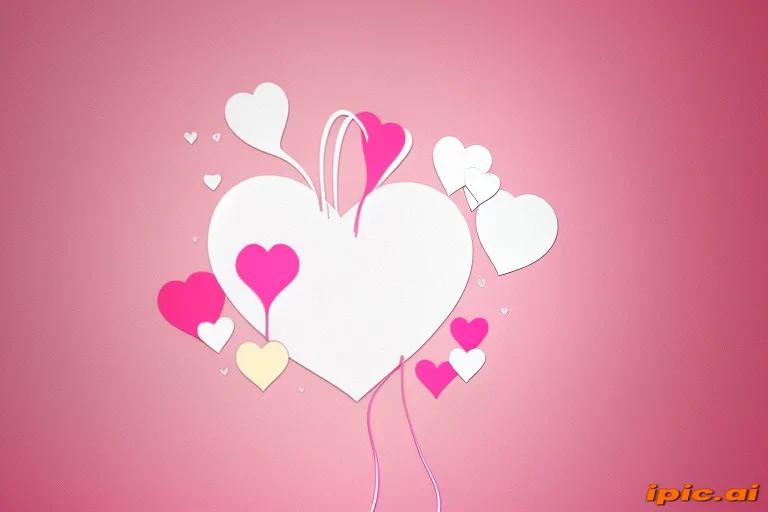 Colorful Hearts Floating Against a Soft Pink Background for Valentine's ...