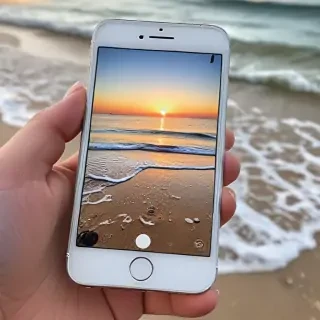 beach iphone