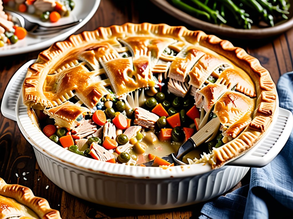 what to serve with chicken pot pie