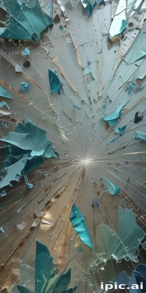 broken glass overlay