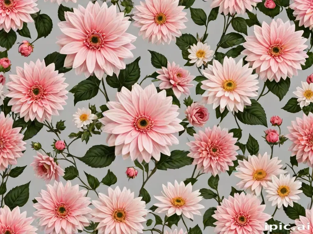 aesthetic flowers transparent background