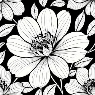 flower line art