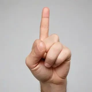 finger point png