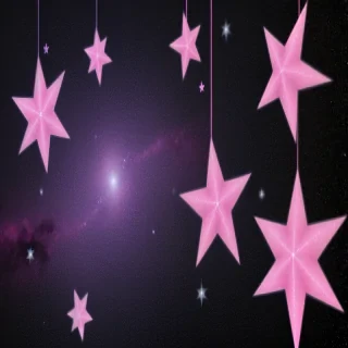 pink stars png