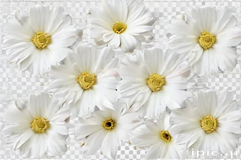 white flowers png transparent
