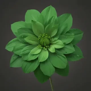 green flower png