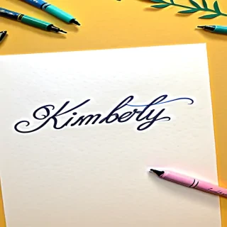 kimberly in cursive