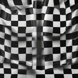 black and white checkered background