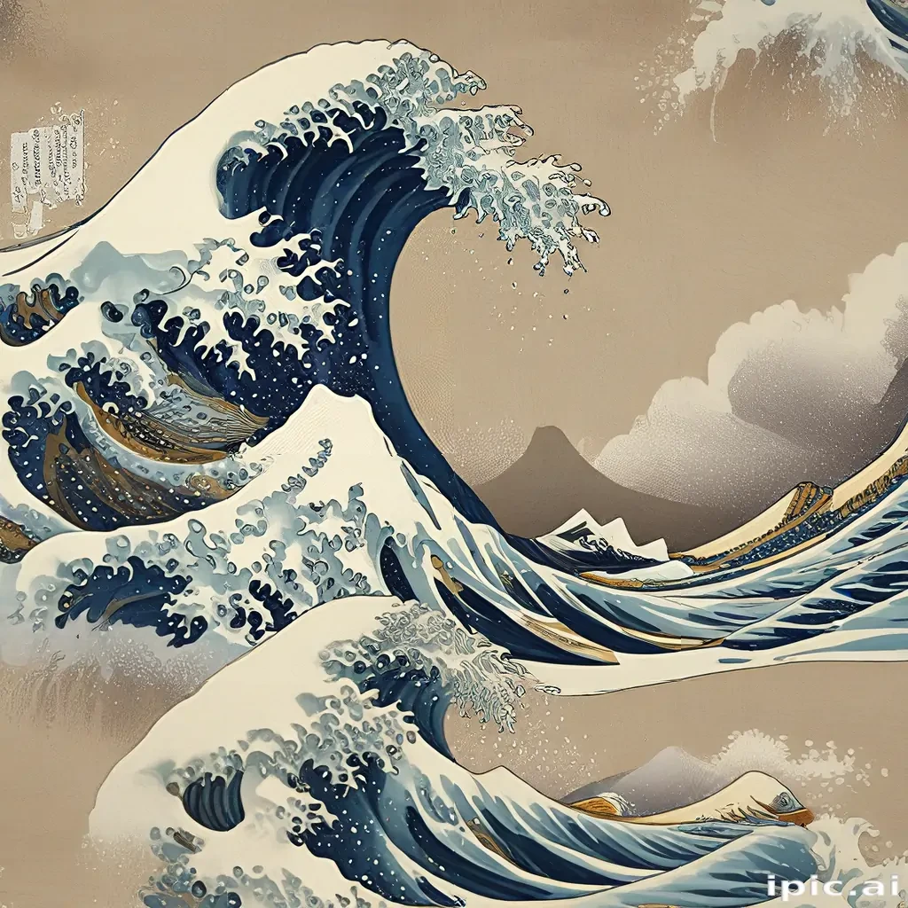 great wave wallpaper