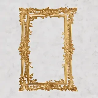 transparent background gold border
