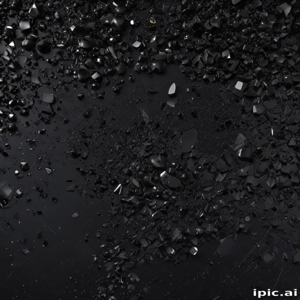 black with glitter
