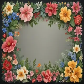 floral page borders